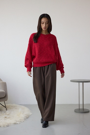 ブークレードルマンニットトップス 詳細画像