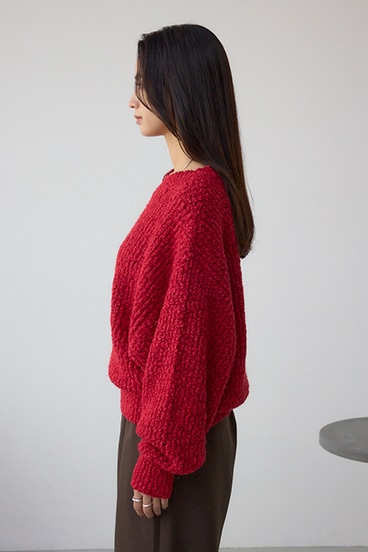 ブークレードルマンニットトップス 詳細画像