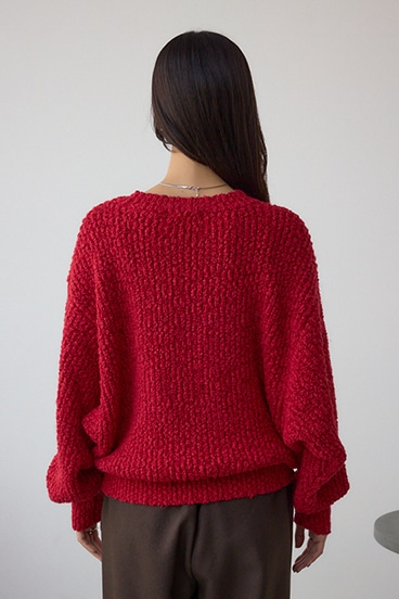 ブークレードルマンニットトップス 詳細画像