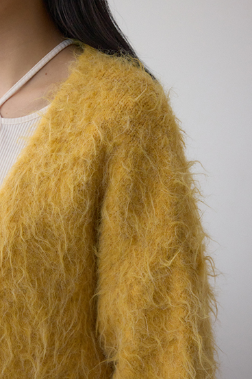 シャギー起毛ニットカーディガン 詳細画像