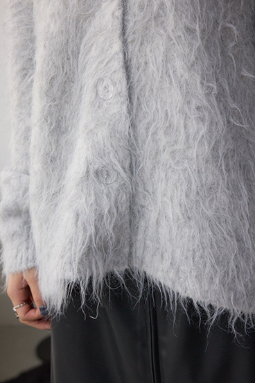 シャギー起毛ニットカーディガン 詳細画像