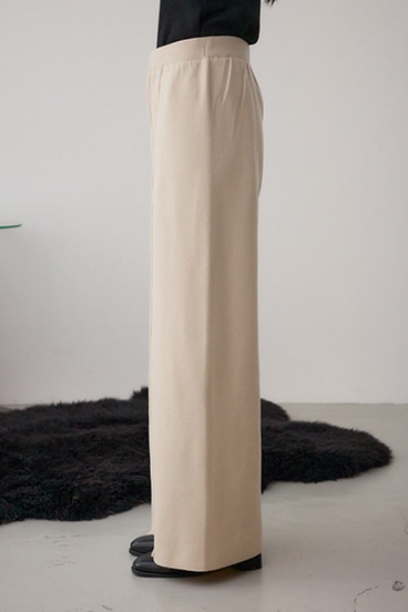 格上げ ニットワイドパンツ 詳細画像