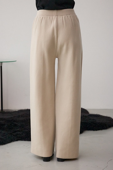 格上げ ニットワイドパンツ 詳細画像