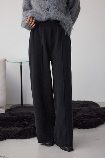 格上げ ニットワイドパンツ