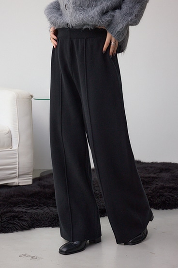 格上げ ニットワイドパンツ