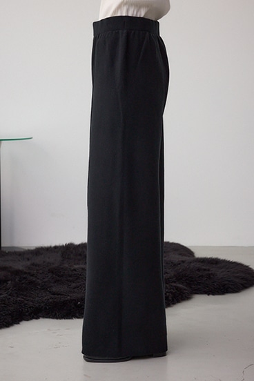 格上げ ニットワイドパンツ 詳細画像