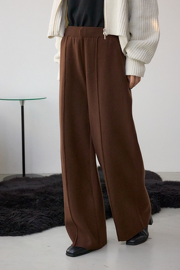 格上げ ニットワイドパンツ