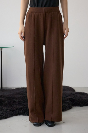 格上げ ニットワイドパンツ 詳細画像