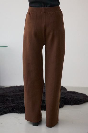 格上げ ニットワイドパンツ 詳細画像