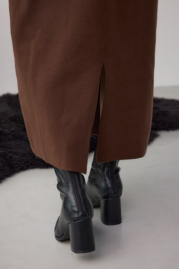 格上げ ポロカラーニットワンピース 詳細画像