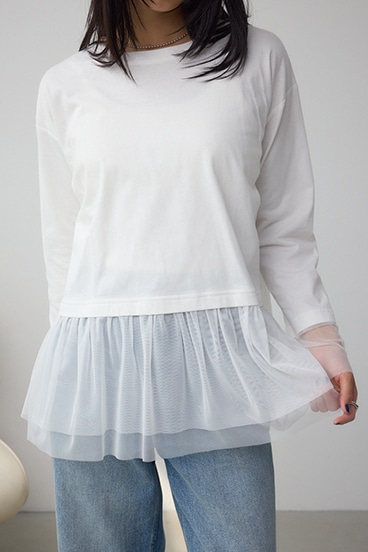 アソートレイヤードペプラムトップス