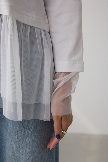 アソートレイヤードペプラムトップス 詳細画像