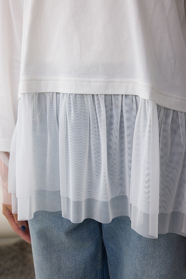 アソートレイヤードペプラムトップス 詳細画像