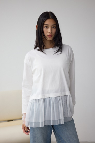 アソートレイヤードペプラムトップス 詳細画像