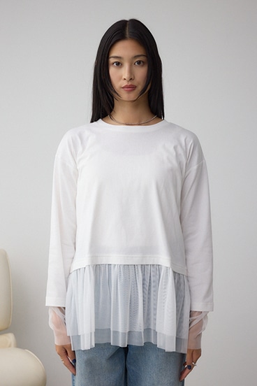 アソートレイヤードペプラムトップス 詳細画像