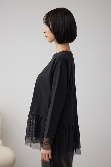 アソートレイヤードペプラムトップス 詳細画像