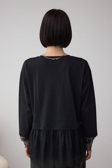 アソートレイヤードペプラムトップス 詳細画像