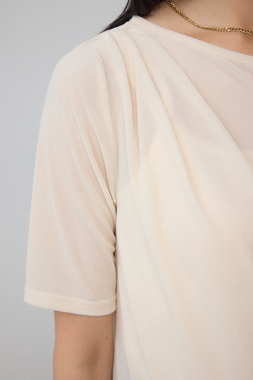 ベロアカットトップス 詳細画像