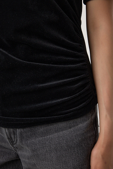 ベロアカットトップス 詳細画像