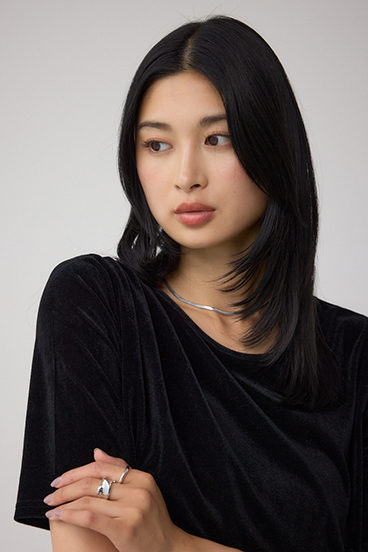 ベロアカットトップス 詳細画像