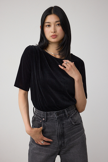 ベロアカットトップス 詳細画像