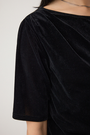 ベロアカットトップス 詳細画像
