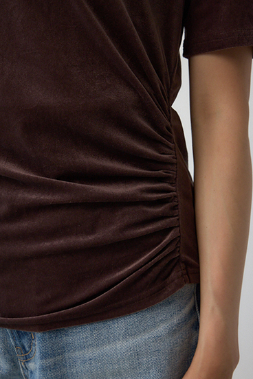 ベロアカットトップス 詳細画像