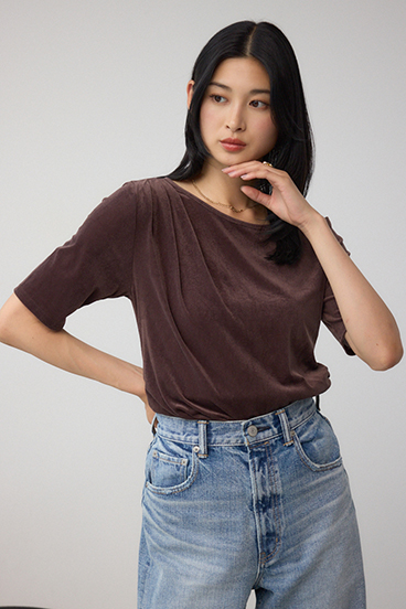 ベロアカットトップス 詳細画像