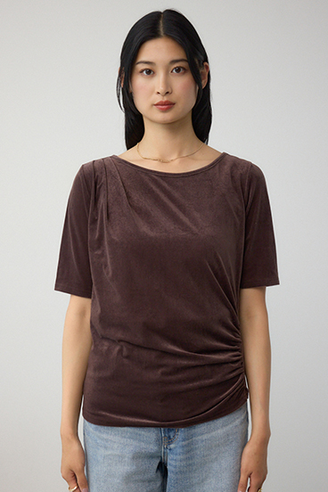ベロアカットトップス 詳細画像