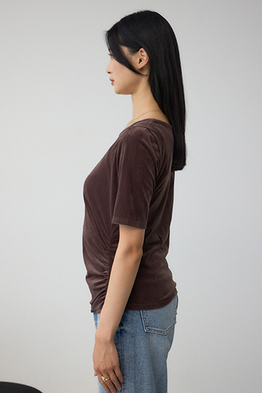 ベロアカットトップス 詳細画像