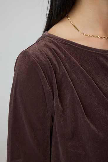 ベロアカットトップス 詳細画像