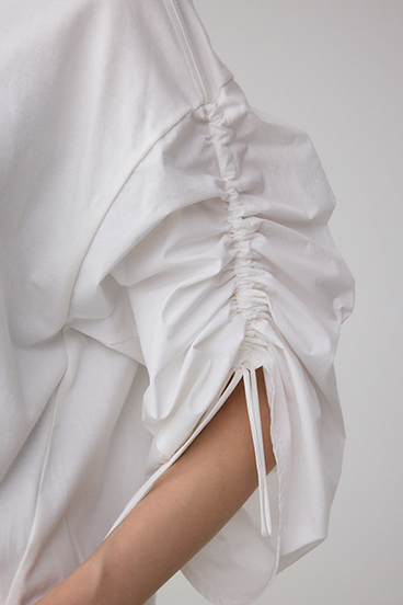 ギャザースリーブカットトップス 詳細画像