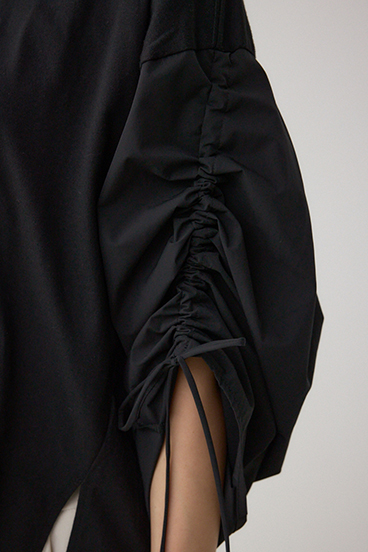 ギャザースリーブカットトップス 詳細画像