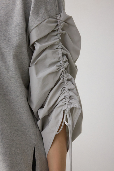 ギャザースリーブカットトップス 詳細画像