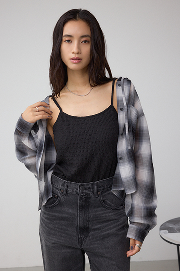 ニュアンスリブキャミソール 詳細画像