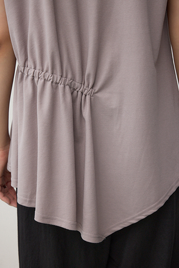 C/T冷感アシメギャザートップス 詳細画像