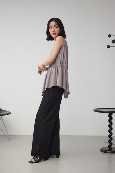 C/T冷感アシメギャザートップス 詳細画像