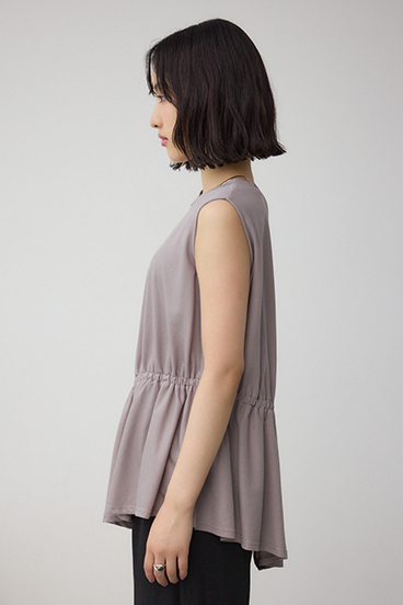 C/T冷感アシメギャザートップス 詳細画像