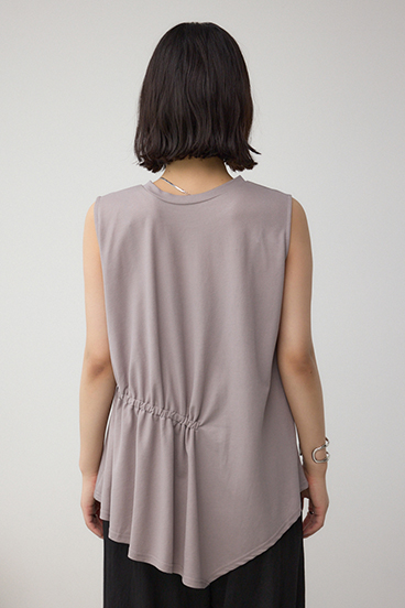 C/T冷感アシメギャザートップス 詳細画像