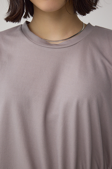 C/T冷感アシメギャザートップス 詳細画像