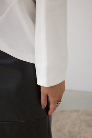 コクーンカットロングスリーブトップス 詳細画像