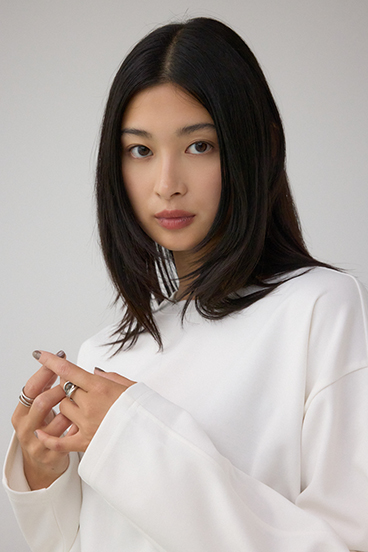 コクーンカットロングスリーブトップス 詳細画像