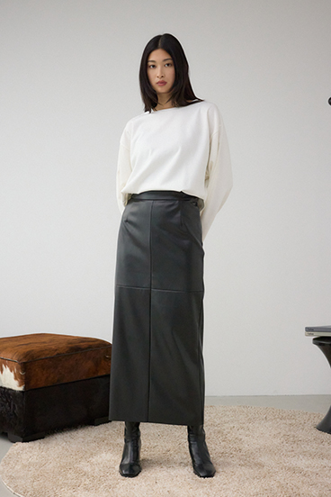 コクーンカットロングスリーブトップス 詳細画像