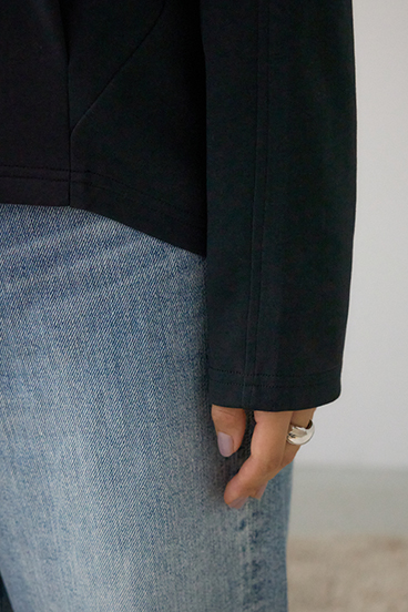 コクーンカットロングスリーブトップス 詳細画像