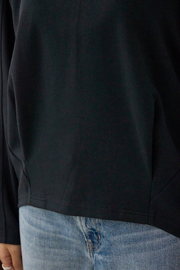 コクーンカットロングスリーブトップス 詳細画像