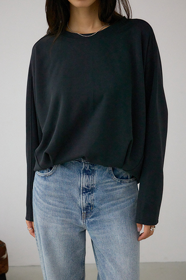 コクーンカットロングスリーブトップス 詳細画像