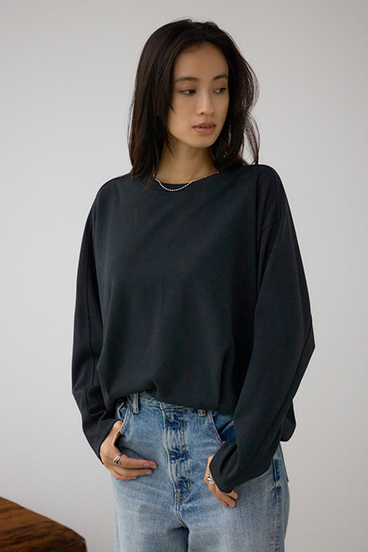 コクーンカットロングスリーブトップス 詳細画像