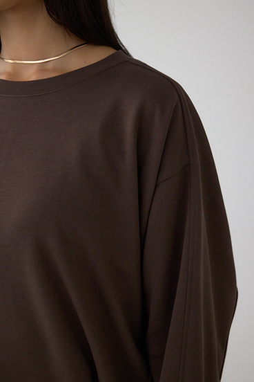 コクーンカットロングスリーブトップス 詳細画像