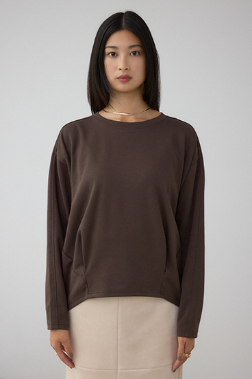 コクーンカットロングスリーブトップス 詳細画像