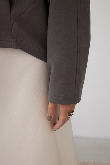 コクーンカットロングスリーブトップス 詳細画像